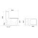 Унітаз-компакт Mixxus WAVE-0404-R 630х350х805mm, система змиву RIMLESS (MI6692) MI6692 фото 5