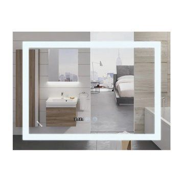 Дзеркало Mixxus WARM MR02-120x80 з Led Touch, Anti-fog, димером, регулятором яскравості, годинником (MI6001) MI6001 фото