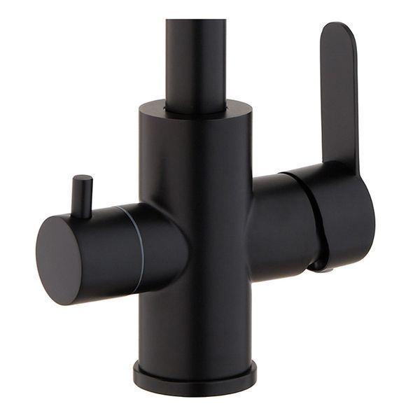 Змішувач для кухні Mixxus DAX-021-G Black (нерж. сталь) з вих.для пит.води (MI6078) MI6078 фото