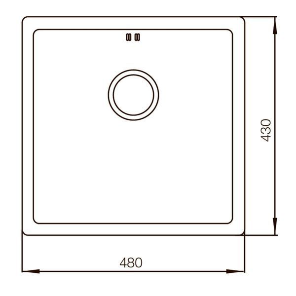 Мийка Mixxus MX4843-220x1.0-PVD-Bronze (MX0558) MX0558 фото