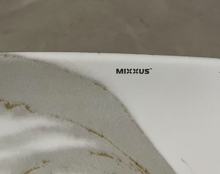 Раковина накладна MIXXUS PREMIUM ELLIPSE-0105 MARBLE-BLACK 600х400х150mm (MP6565) MP6565 фото