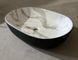 Раковина накладна MIXXUS PREMIUM ELLIPSE-0105 MARBLE-BLACK 600х400х150mm (MP6565) MP6565 фото 2