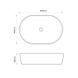 Раковина накладна MIXXUS PREMIUM ELLIPSE-0105 MARBLE-BLACK 600х400х150mm (MP6565) MP6565 фото 8