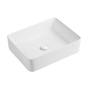 Умивальник накладний керамічний Mixxus Premium Quadro-0102 520x410x130mm (MP6488) MP6488 фото