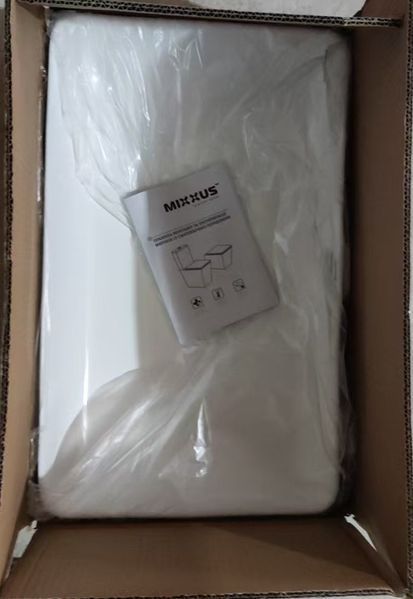 Раковина накладна Mixxus Premium QUADRO-0209 600х370х140mm з переливом (MP6522) MP6522 фото