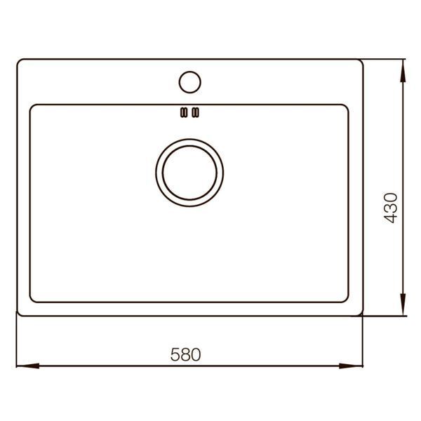 Мийка Mixxus Чорна MX5843-200x1.0-PVD (MX0576) MX0576 фото
