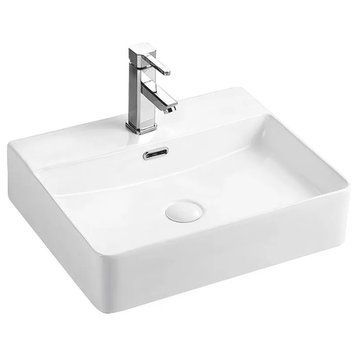 Раковина підвісна-накладна MIXXUS PREMIUM QUADRO-0201 500х440х120mm (отвір під змішувач, перелив) (MP6478) MP6478 фото