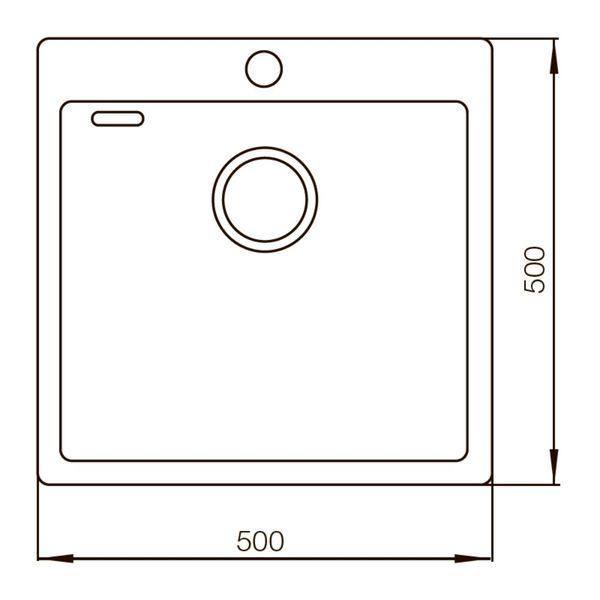 Мийка Mixxus Бронзова MX5050-200x1.0-PVD (MX0579) MX0579 фото