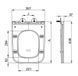 Сидіння-кришка для унітазу Mixxus Premium SEAT COVER QUADRO-DIVERSE-2001 з мікроліфтом 448х357х37mm (MP6612) MP6612 фото 2