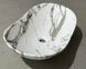 Раковина накладна MIXXUS PREMIUM WAVE-0105 MARBLE 620х360х160mm (MP6559) MP6559 фото 2