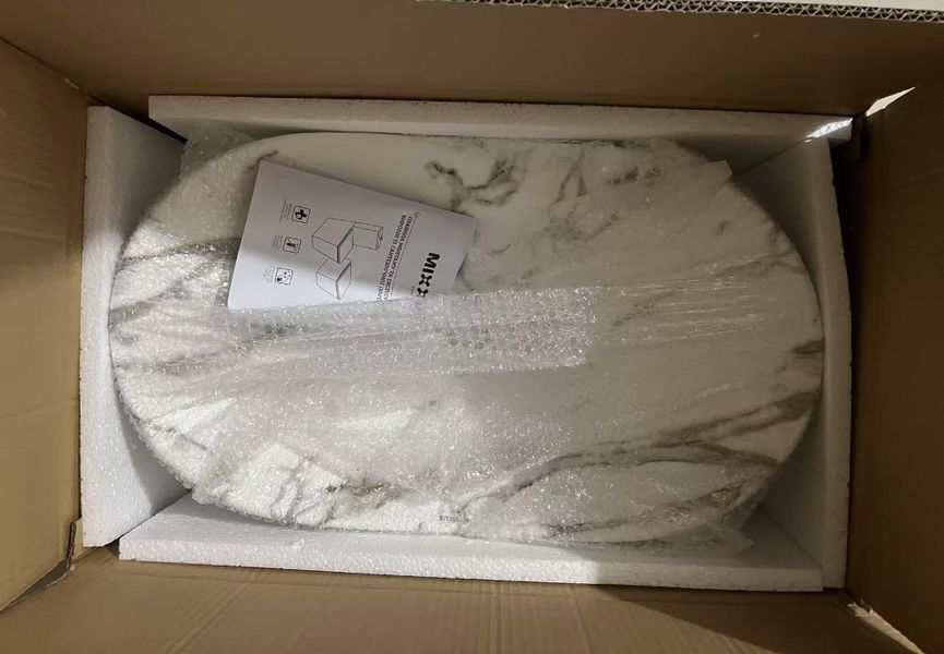 Раковина накладна MIXXUS PREMIUM WAVE-0105 MARBLE 620х360х160mm (MP6559) MP6559 фото