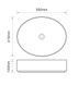 Раковина накладна MIXXUS PREMIUM ELLIPSE-0104 MARBLE 550х415х140mm (MP6554) MP6554 фото 8