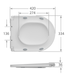 Унітаз-компакт Mixxus BEVEL-0407-T1 630х350х795mm, система змиву TORNADO 1.0 (MI6690) MI6690 фото 5