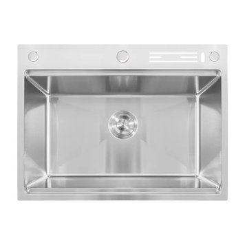 Мийка Mixxus MH7050-SK NANO-SILVER (3.0/0.8) з н.ст., зі сходинкою для суш.,з підст.під ножі(нерж.)(MX1943) MX1943 фото