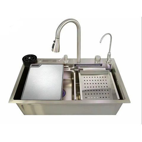 Мийка багатофункціональна Mixxus MH7546-SET-08 Decor SS Color з вбудованим змішувачем з нерж. сталі (MI8457) MI8457 фото