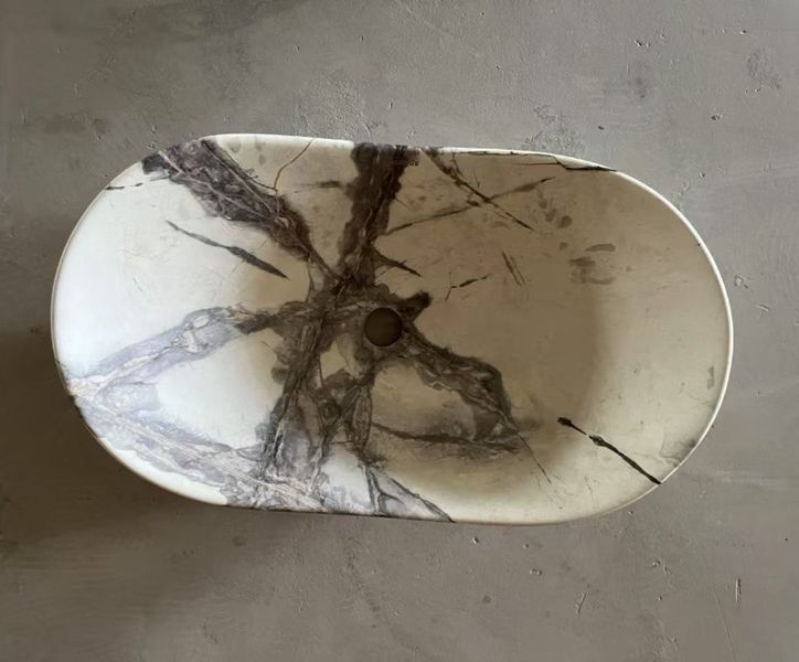 Раковина накладна MIXXUS PREMIUM WAVE-0106 MARBLE 620х360х160mm (MP6560) MP6560 фото