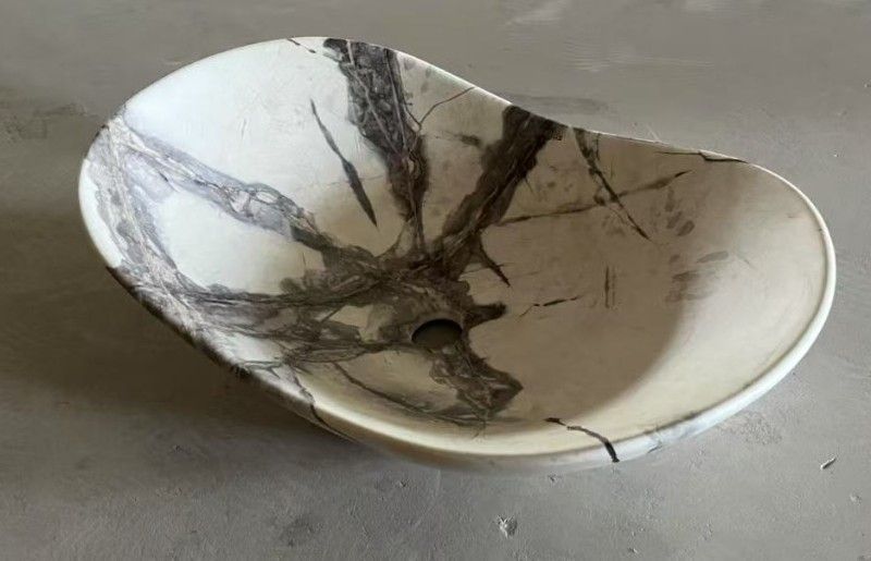 Раковина накладна MIXXUS PREMIUM WAVE-0106 MARBLE 620х360х160mm (MP6560) MP6560 фото