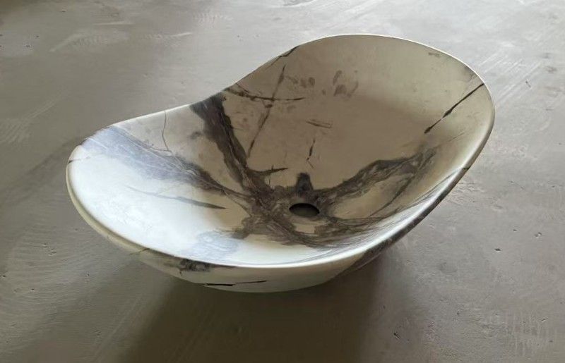 Раковина накладна MIXXUS PREMIUM WAVE-0106 MARBLE 620х360х160mm (MP6560) MP6560 фото