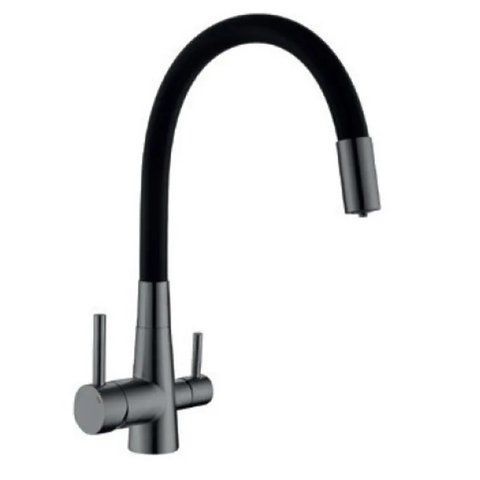 Змішувач для кухні Mixxus SUS-021 GRAPHITE REFL.BLACK з нерж.ст.SUS304 з вих.для пит.води (MI6215) MI6215 фото