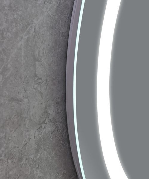 Дзеркало Mixxus PLAIN MC02-80 з Led Touch, Anti-fog, димером, регулятором яскравості, годинником (MI6931) MI6931 фото