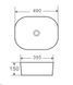 Умивальник накладний керамічний Mixxus Premium Diverse-0101 490x395x150mm (MP6484) MP6484 фото 2
