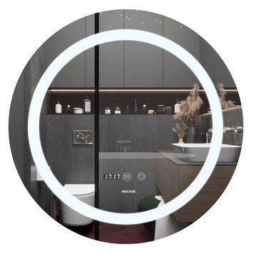 Дзеркало Mixxus PLAIN MC02-80-CASE з Led Touch, Anti-fog, димером, регулятором яскравості, годинником (MI7158) MI7158 фото