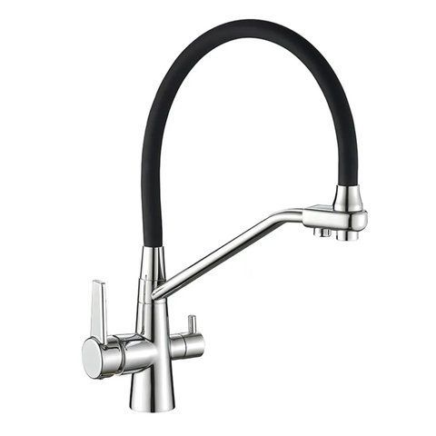 Кухонний змішувач на дві води Mixxus Premium Velis 021 Reflector Black (MI5928) MI5928 фото
