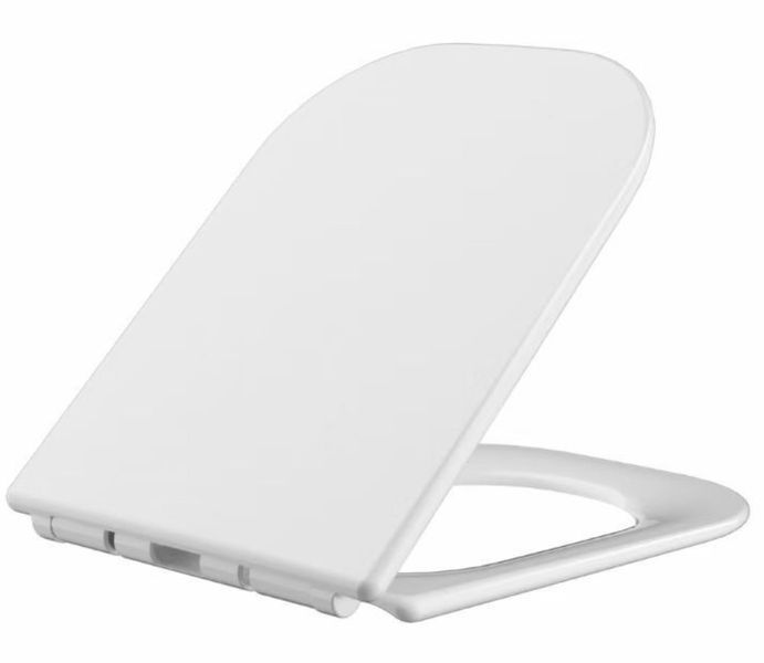 Сидіння-кришка для унітазу Mixxus SEAT COVER QUADRO-2003 з мікроліфтом 430х338х35mm (MI6689) MI6689 фото
