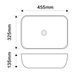 Раковина накладна Mixxus Premium DIVERSE-0112 WHITE-BLACK 455х325х135mm (MP6542) MP6542 фото 2