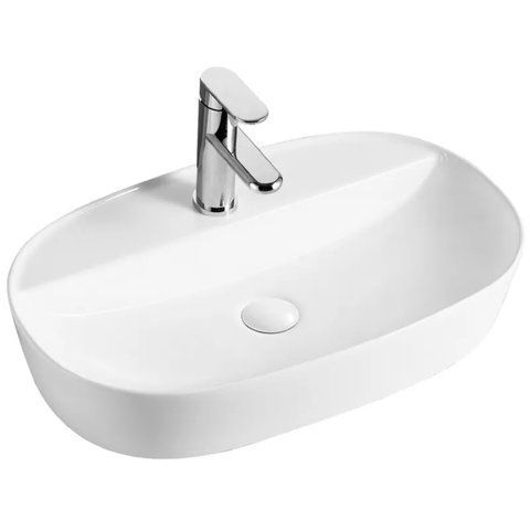 Умивальник накладний керамічний Mixxus Premium Ellipse-0202 610x400x120mm (MP6483) MP6483 фото