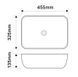 Раковина накладна MIXXUS PREMIUM DIVERSE-0113 MARBLE 455х325х135mm (MP6544) MP6544 фото 2