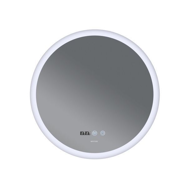 Дзеркало Mixxus PLAIN MC10-80 з Led Touch, Anti-fog, димером, регулятором яскравості, годинником (MI6932) MI6932 фото