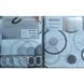 Шторка для ванної Mixxus SCT-014-180x180 з поліестеру (Візерунок "Круги") (AC3584) AC3584 фото 4