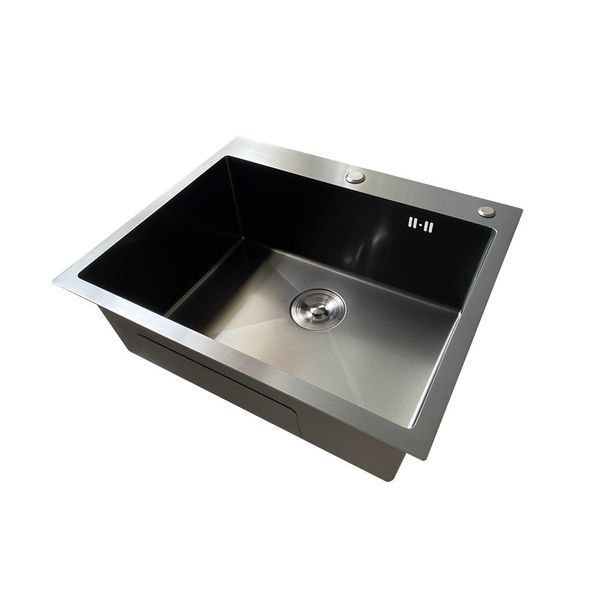 Мийка Mixxus MH5843 Micro Decor Graphite (3.0/0.8) з нерж. сталі (колір графіт) (MI8217) MI8217 фото