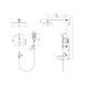 Вбудована душова система Mixxus Premium DALI 009 INNER BOX Brushed Gold (MI6767) MI6767 фото 2