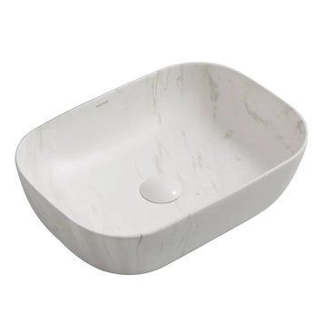 Раковина накладна Mixxus Premium DIVERSE-0112 MARBLE 455х325х135mm (MP6543) MP6543 фото