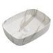 Раковина накладна Mixxus Premium BEVEL-0102 MARBLE 495х370х135mm (MP6519) MP6519 фото 1