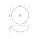 Раковина накладна Mixxus Premium ELLIPSE-0106 MARBLE 390х390х140mm (MP6533) MP6533 фото 2