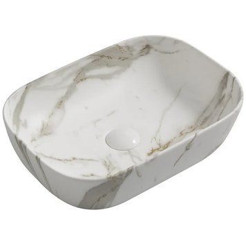 Раковина накладна MIXXUS PREMIUM DIVERSE-0114 MARBLE 455х325х135mm (MP6545) MP6545 фото