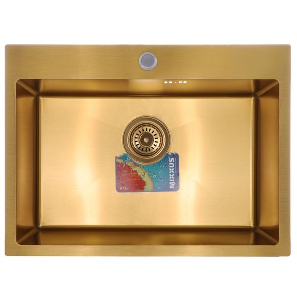 Набір Mixxus SET-6045-200x1.0-PVD-Gold (мийка + змішувач + диспенсер) (MX0589) MX0589 фото