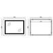 Дзеркало Mixxus WARM MR12-80x60-Reverse з Led Touch, Anti-fog, димером, регулятором яскравості (MI6672) MI6672 фото 2