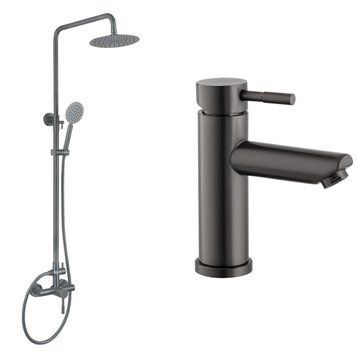 Набір 2 в 1 MIXXUS SUS-001-A GRAPHITE SUS304 (MI5904) + MIXXUS SUS-003-J GRAPHITE SUS304 (MI5909) SET-M6228 фото