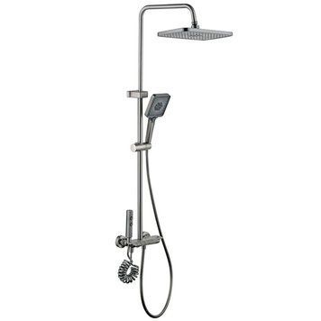 Душова колона зі змішувачем Mixxus Premium MARLIN 009-J GRAPHITE з кнопкою перемикання, 4 режими (MI6831) MI6831 фото
