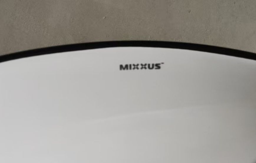 Раковина накладна MIXXUS PREMIUM ELLIPSE-0108 EDGE BLACK 400х330х145mm (MP6527) MP6527 фото
