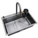 Мийка Mixxus Premium MH7246-SET-01 Nano-Black з вбудованим змішувачем (MX1696) MX1696 фото 1