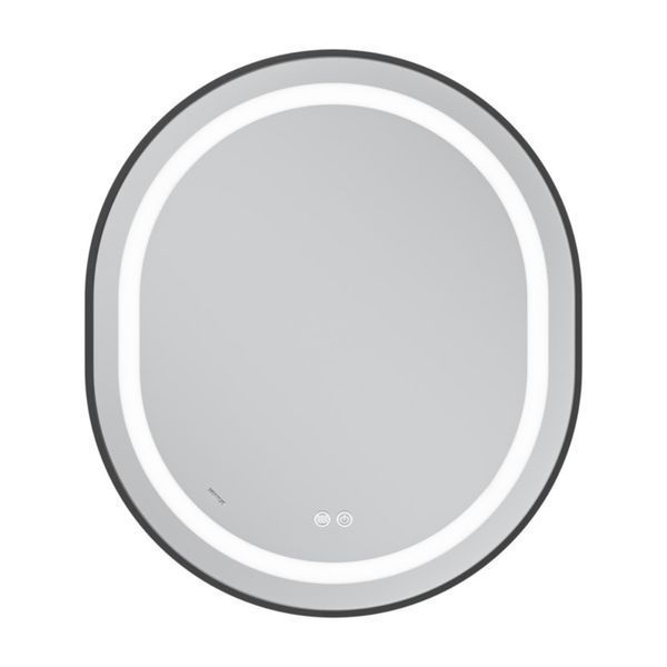 Дзеркало Mixxus Premium ELLIPSE MV05-80x70-Reverse BLACK з Led Touch, Anti-fog, димером (3-6,5kK) (MP6646) MP6646 фото