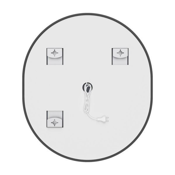 Дзеркало Mixxus Premium ELLIPSE MV05-80x70-Reverse BLACK з Led Touch, Anti-fog, димером (3-6,5kK) (MP6646) MP6646 фото