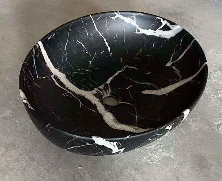 Раковина накладна Mixxus Premium ELLIPSE-0102 MARBLE 515х400х130mm (MP6552) MP6552 фото
