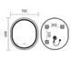 Дзеркало Mixxus Premium ELLIPSE MV05-80x70-Reverse BLACK з Led Touch, Anti-fog, димером (3-6,5kK) (MP6646) MP6646 фото 7