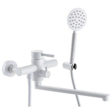 Змішувач для ванни Mixxus SUS-006 (Euro) White з нерж. стали SUS304 (MI5756) MI5756 фото